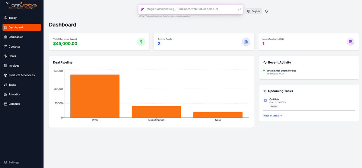 TightBlocks Dashboard